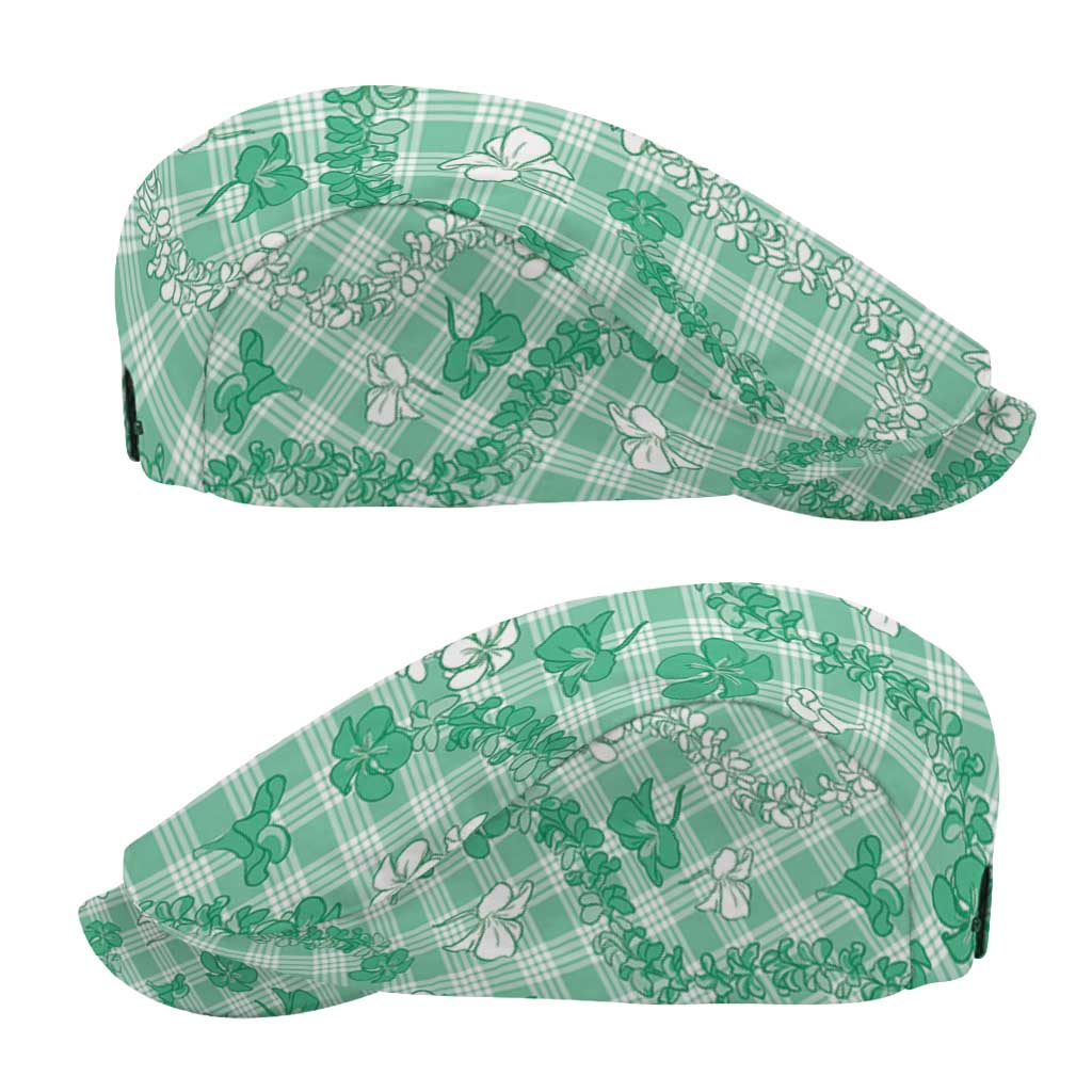 Omaomao Aloha Hawaii Jeff Hat Plumeria Lei With Palaka Motif - Polynesian Pride