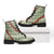 Omaomao Aloha Hawaii Leather Boots Rosebud Lei With Palaka Motif - Polynesian Pride