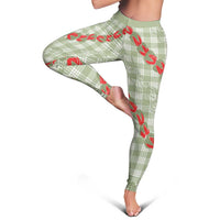 Omaomao Aloha Hawaii Leggings Rosebud Lei With Palaka Motif - Polynesian Pride