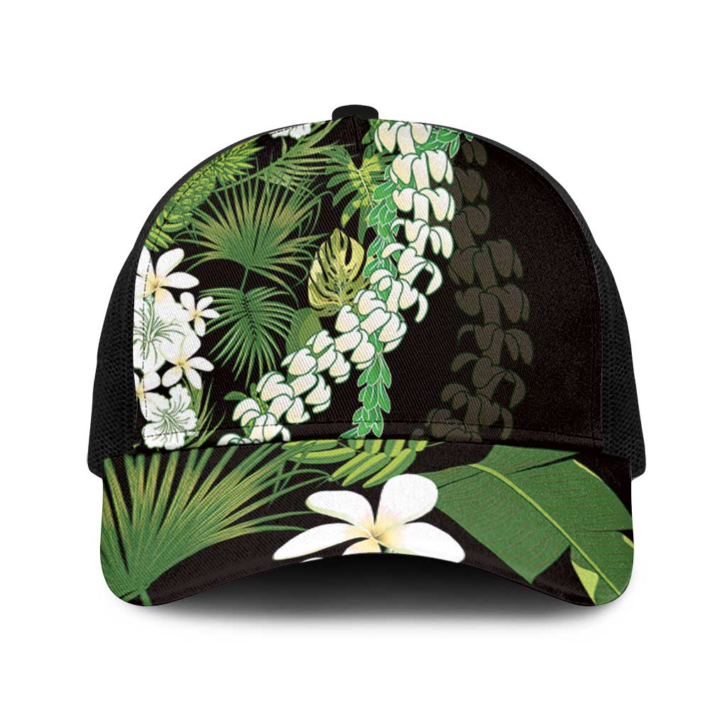 Omaomao Aloha Hawaii Lei Baseball Net Cap Tropical Flowers Elegant Vibe - Polynesian Pride
