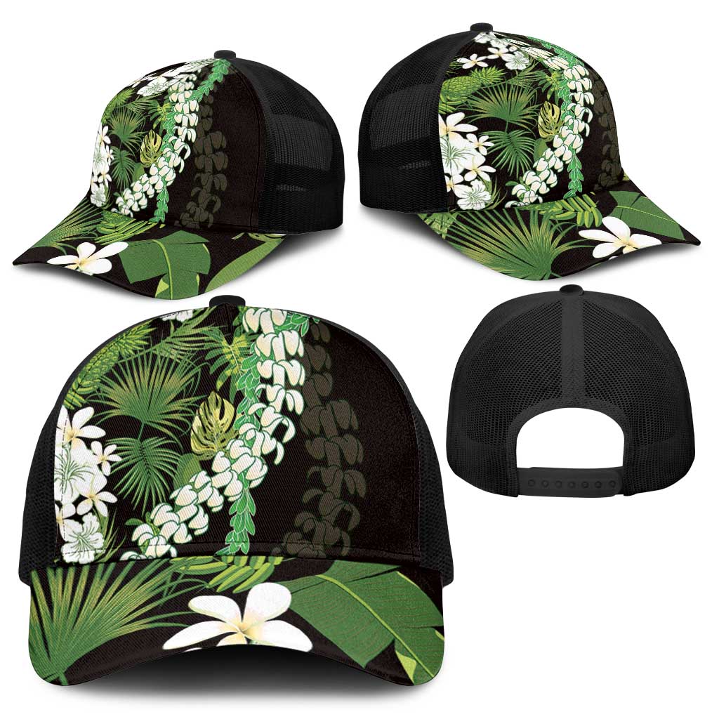 Omaomao Aloha Hawaii Lei Baseball Net Cap Tropical Flowers Elegant Vibe - Polynesian Pride