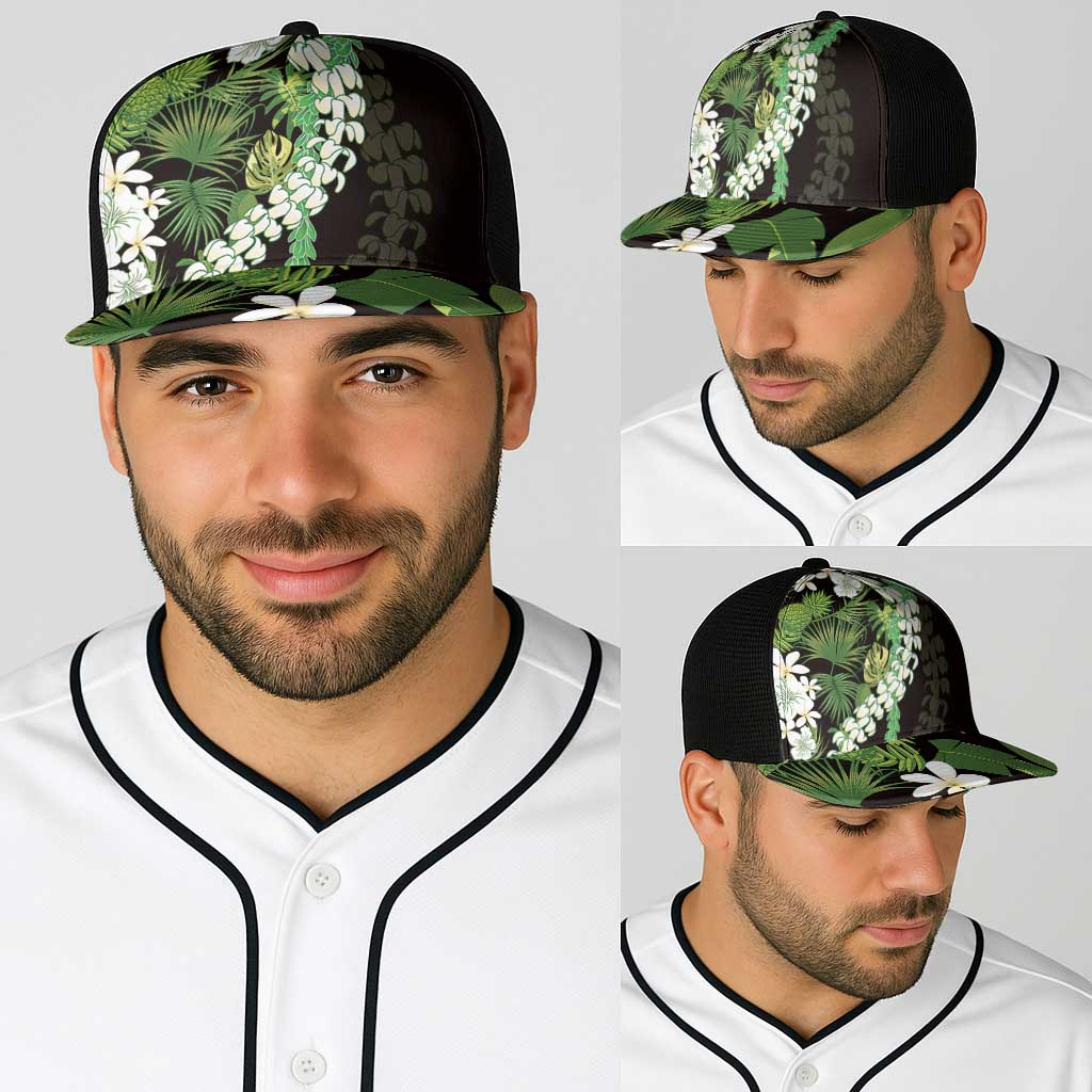 Omaomao Aloha Hawaii Lei Baseball Net Cap Tropical Flowers Elegant Vibe - Polynesian Pride