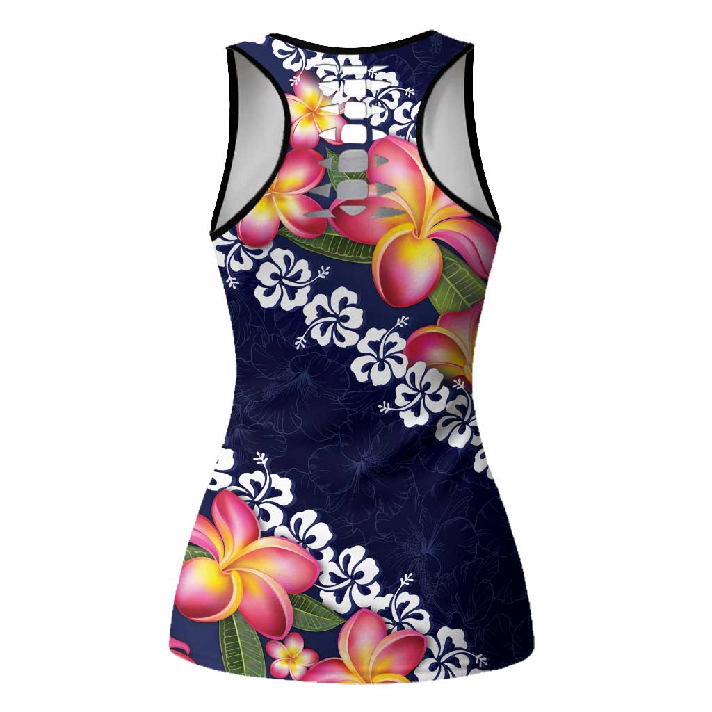 Omaomao Aloha Hawaii Lei Hollow Tank Top Tropical Flowers Elegant Vibe LT14 - Polynesian Pride