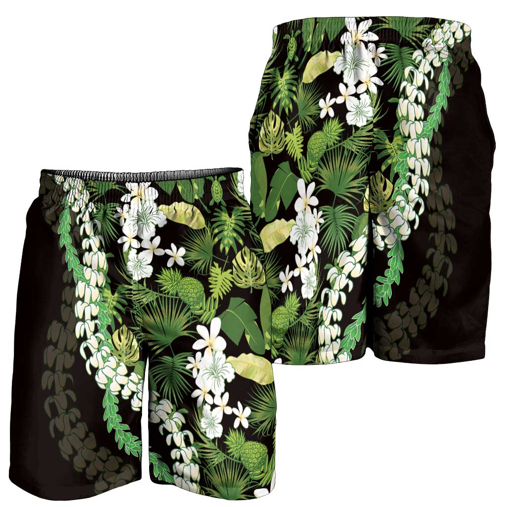 Omaomao Aloha Hawaii Lei Shorts for Men Tropical Flowers Elegant Vibe LT14 - Polynesian Pride