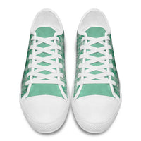 Omaomao Aloha Hawaii Low Top Shoes Plumeria Lei With Palaka Motif - Polynesian Pride