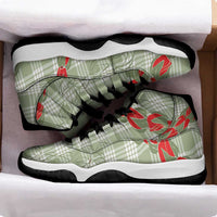 Omaomao Aloha Hawaii Sneakers J11 Rosebud Lei With Palaka Motif - Polynesian Pride