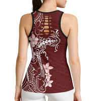 Oxblood Hawaii Hollow Tank Top Hammerhead Shark Tattoo Curve Polynesian - Polynesian Pride