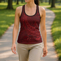 Oxblood Polynesia Hollow Tank Top Hawaiian Tribal Hammerhead Shark Tattoo LT14 - Polynesian Pride