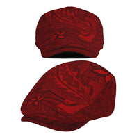 Oxblood Polynesia Jeff Hat Hawaiian Tribal Hammerhead Shark Tattoo - Polynesian Pride