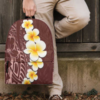 Oxblood Tropical Plumeria With Galaxy Polynesian Art Backpack LT14 - Polynesian Pride