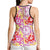 Palaka with Honu and Hibiscus Hollow Tank Top Hawaiian Heritage Spirit - Polynesian Pride