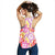Palaka with Honu and Hibiscus Women Racerback Tank Hawaiian Heritage Spirit - Polynesian Pride
