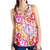 Palaka with Honu and Hibiscus Women Racerback Tank Hawaiian Heritage Spirit - Polynesian Pride