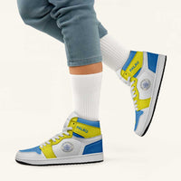 Palau High Sneakers AJ1 Coat Of Arms Flag Inspired LT05 - Polynesian Pride