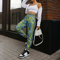 Palau Ungil Kurismas Jogger Pants Pacific Patchwork Xmas Vibes - Polynesian Pride