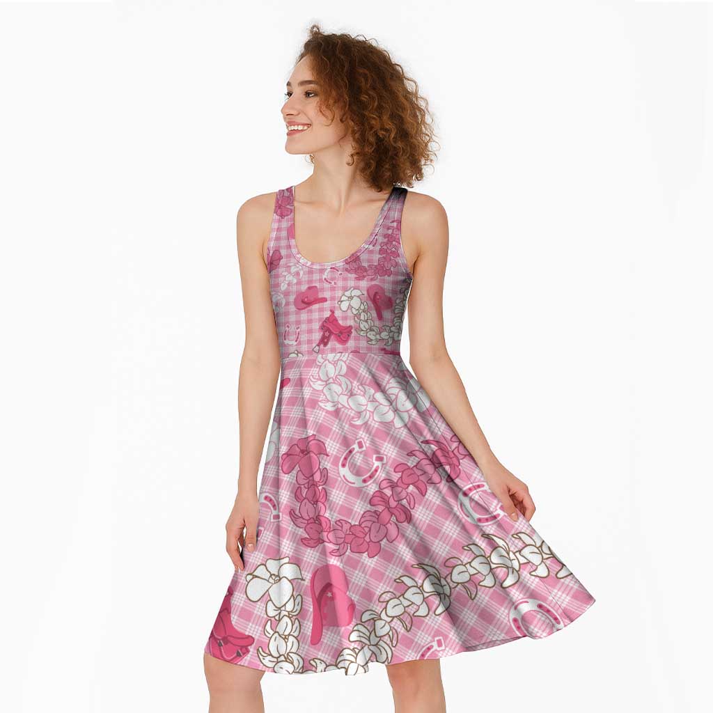 Paniolo Palaka Hawaiian Cowgirl Midi Dress - Polynesian Pride