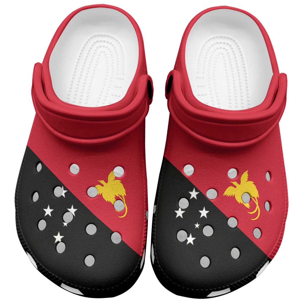 Papua New Guinea Clogs Shoes Heritage Palette Flag-Inspired - Polynesian Pride