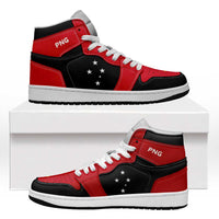 Papua New Guinea High Sneakers AJ1 Flag Inspired LT05 Red - Polynesian Pride