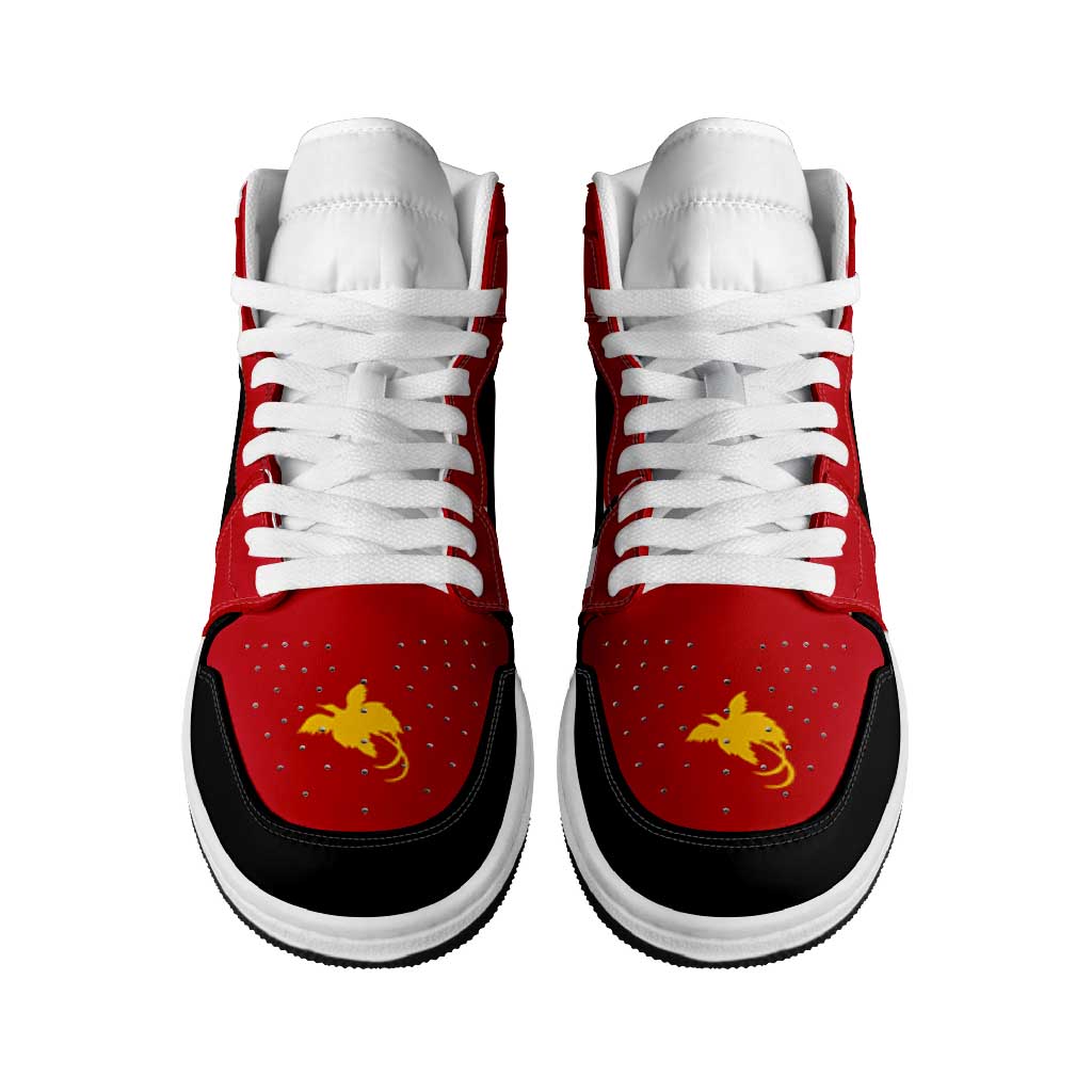 Papua New Guinea High Sneakers AJ1 Flag Inspired LT05 - Polynesian Pride