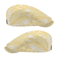 Pastel Yellow Mermaid Puakenikeni Maile Lei Jeff Hat LT01 - Polynesian Pride