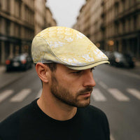 Pastel Yellow Mermaid Puakenikeni Maile Lei Jeff Hat LT01 - Polynesian Pride