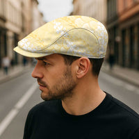 Pastel Yellow Mermaid Puakenikeni Maile Lei Jeff Hat LT01 - Polynesian Pride