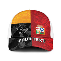 Personalised British Lions-AUNZ Baseball Net Cap Australia-New Zealand Indigenous Motif - Polynesian Pride