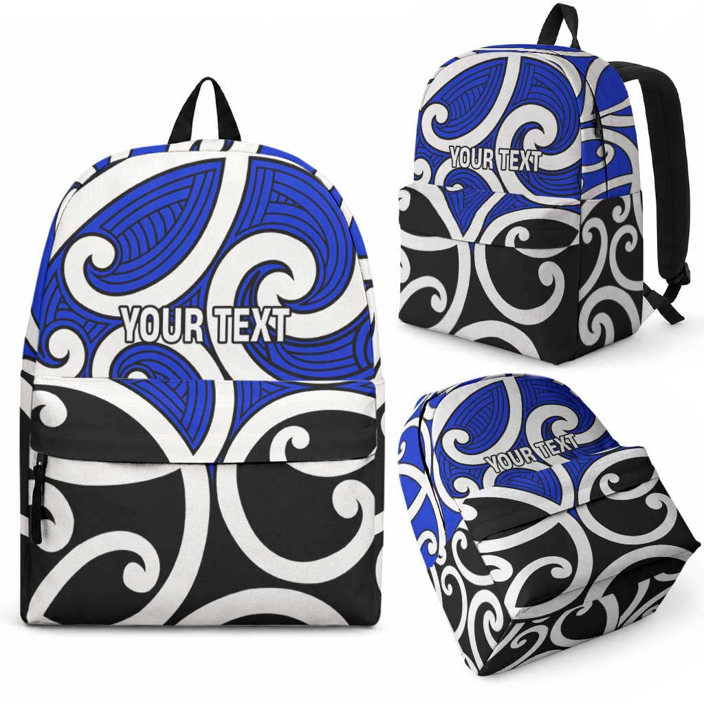 Personalised Kikorangi Maori Koru New Zealand Backpack LT14 - Polynesian Pride
