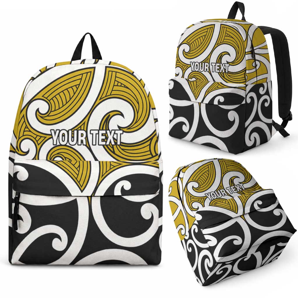 Personalised Kowhai Maori Koru New Zealand Backpack LT14 - Polynesian Pride