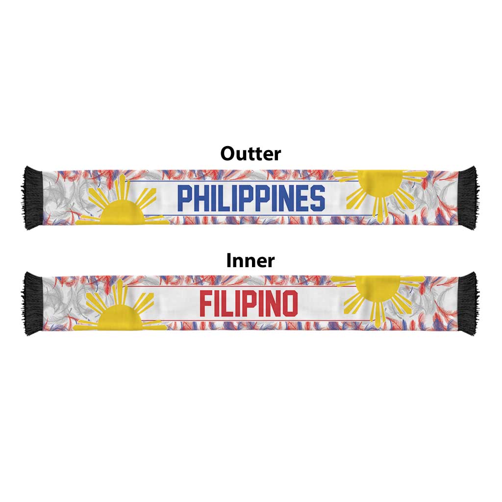 Philippines Flag Day Soccer Scarf Filipino Feather Pattern LT9