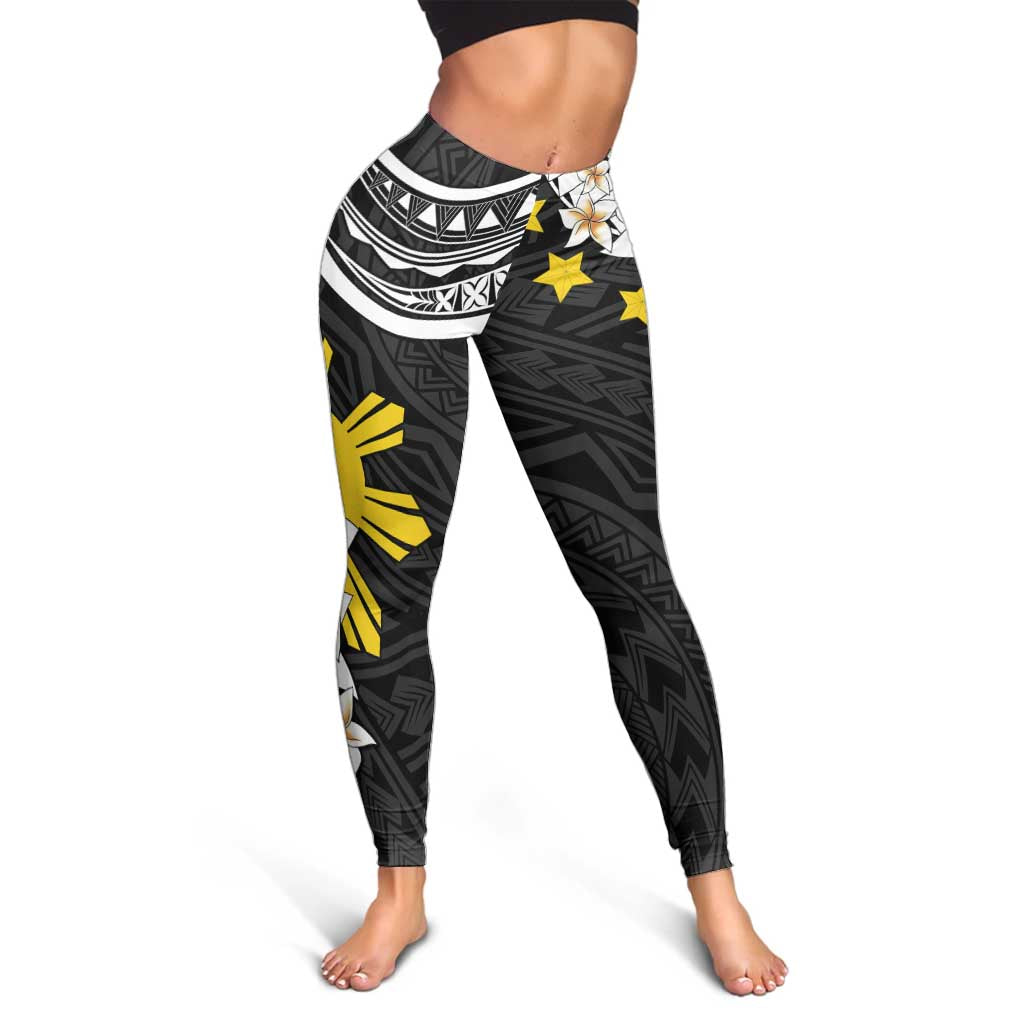 Philippines Tribal Leggings Mix Plumeria