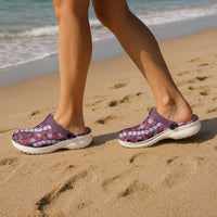 Pikake Maile Tiare Lei Clogs Shoes Akala Lauhala Pattern