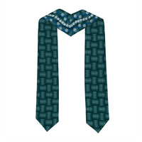 Pikake Maile Tiare Lei Graduation Stole Polu Lauhala Pattern