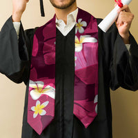 Pink Banana Leaf Hawaii Graduation Stole Lau Maia Plumeria Tropical Summer Vibes LT14 - Polynesian Pride