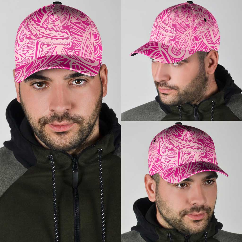 Pink Gradient Polynesia Classic Cap Hawaiian Tribal Hammerhead Shark Tattoo LT14