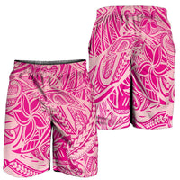 Pink Gradient Polynesia Shorts for Men Hawaiian Tribal Hammerhead Shark Tattoo LT14 - Polynesian Pride