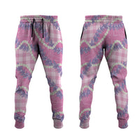 Pink Hawaii Palaka Honohono Pikake Jogger Pants Hawaiian Orchid Lei Polynesian Pattern LT14 Pink - Polynesian Pride