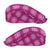 Pink Hawaiian Quilt Jeff Hat Hawaii Pineapple Monstera Palaka Motifs - Polynesian Pride
