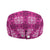 Pink Hawaiian Quilt Jeff Hat Hawaii Pineapple Monstera Palaka Motifs - Polynesian Pride