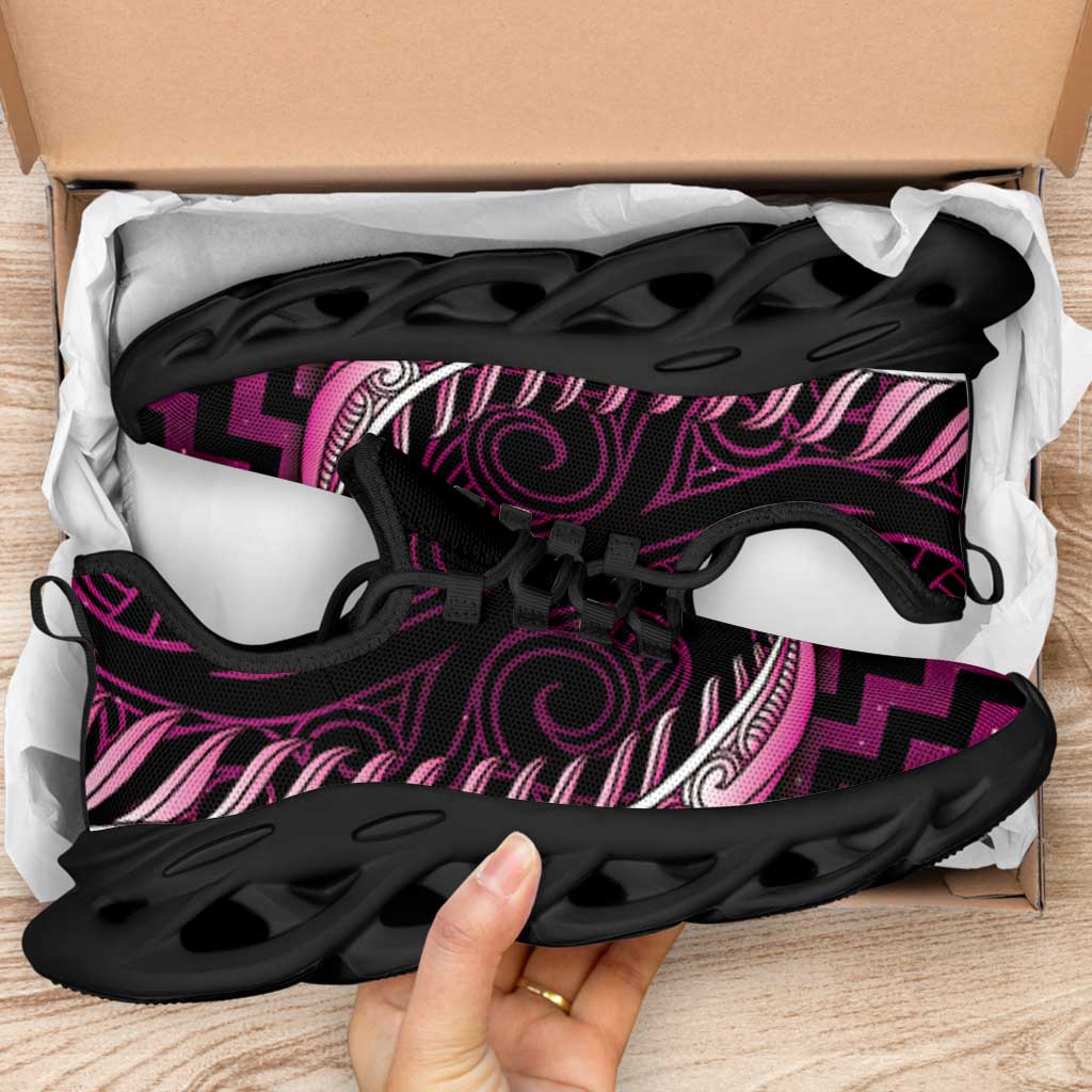 Pink Matariki New Zealand Clunky Sneakers Maori Poutama Galaxy Vibes