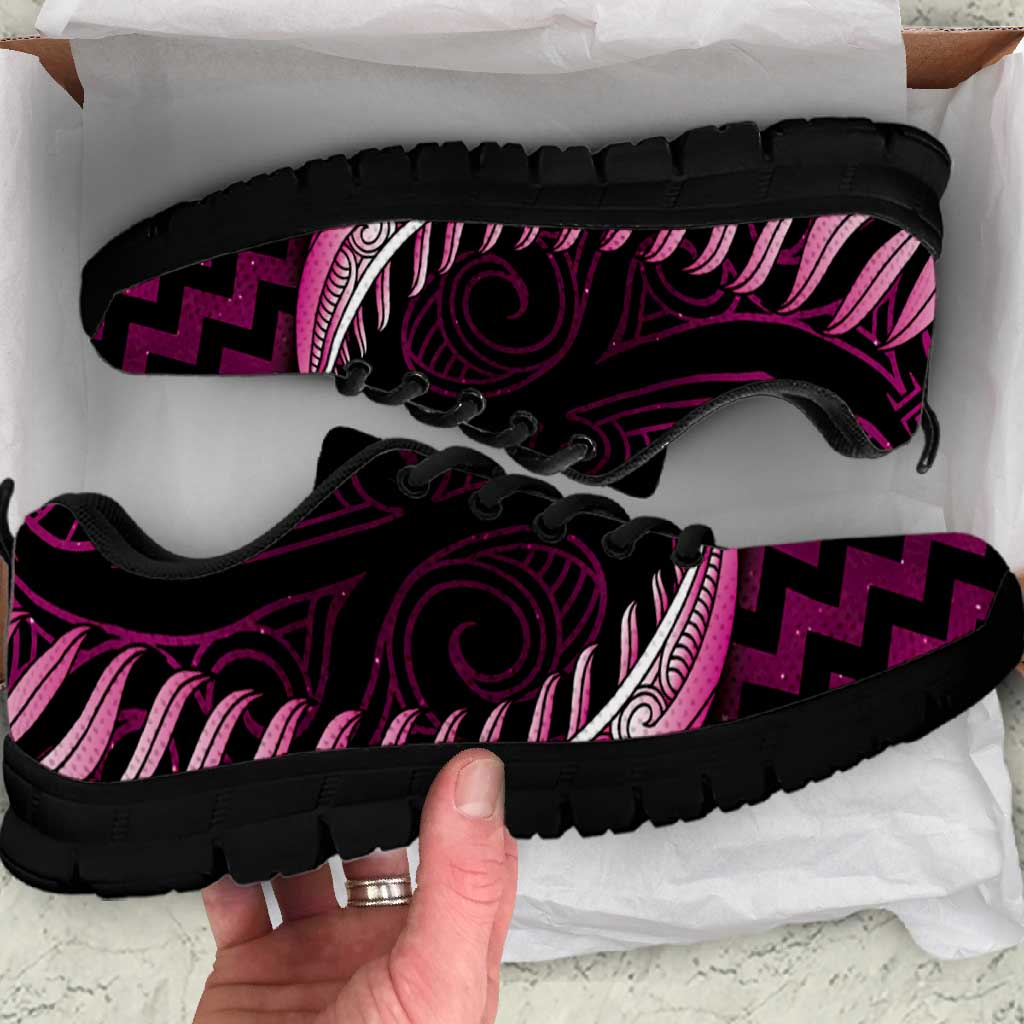 Pink Matariki New Zealand Sneakers Maori Poutama Galaxy Vibes LT14 Pink - Polynesian Pride