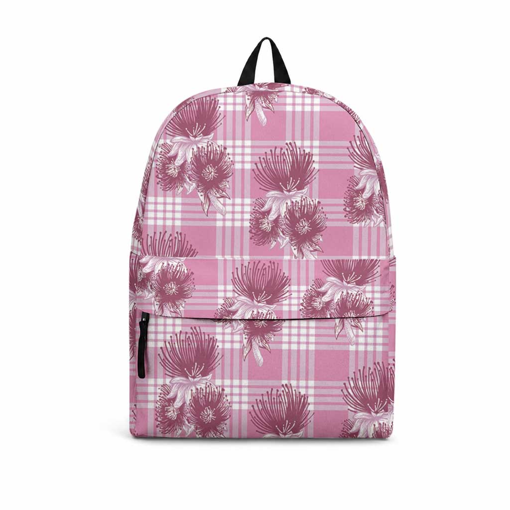 Pink Palaka Hawaii Backpack Hawaiian Lehua Blossoms LT05 Pink - Polynesian Pride