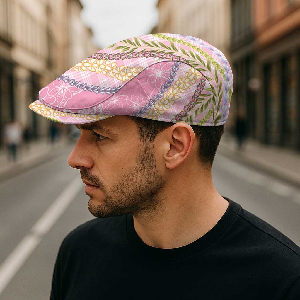Pink Palaka Hawaii Leis Jeff Hat Hawaiian-plaid Elegant Tropical Vibes - Polynesian Pride