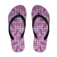 Pink Palaka Hawaii Palapalai Flip Flops Hawaiian Fern LT14 Pink - Polynesian Pride