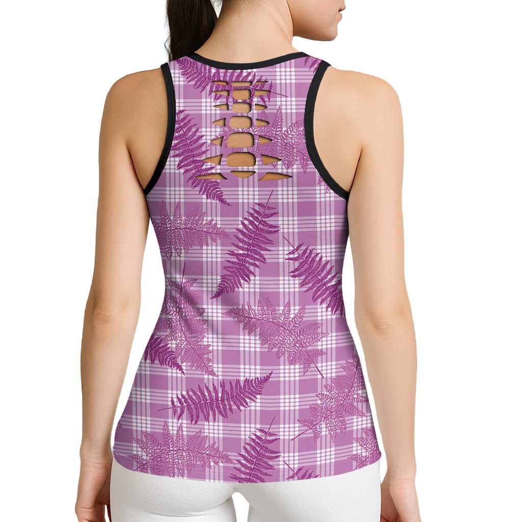 Pink Palaka Hawaii Palapalai Hollow Tank Top Hawaiian Fern LT14 - Polynesian Pride