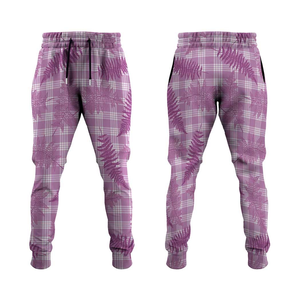 Pink Palaka Hawaii Palapalai Jogger Pants Hawaiian Fern LT14 Pink - Polynesian Pride