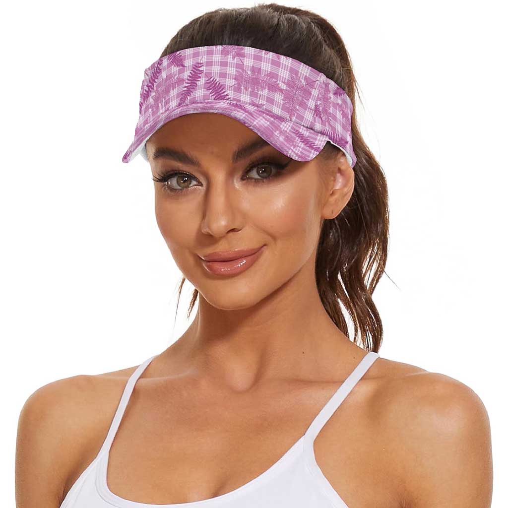 Pink Palaka Hawaii Palapalai Sun Visor Cap Hawaiian Fern LT14 - Polynesian Pride
