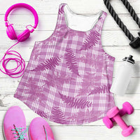 Pink Palaka Hawaii Palapalai Women Racerback Tank Hawaiian Fern LT14 Pink - Polynesian Pride