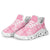 Pink Palaka Quilt Hawaii Clunky Sneakers Traditional Hawaii-plaid Pattern - Polynesian Pride