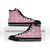 Pink Palaka Quilt Hawaii High Top Shoes Traditional Hawaii-plaid Pattern - Polynesian Pride